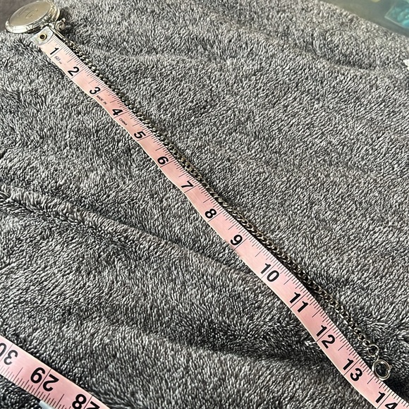 Colibri of London 17 Jewel Pocket Watch, picture frame, chain & Box Silver-tone - Picture 9 of 16